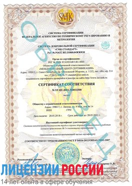 Образец сертификата соответствия Юрга Сертификат OHSAS 18001